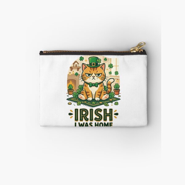 Item preview, Irish I Was Home – Funny Introvert St Patrick’s Day Cat Design designed and sold by MoodFit2026.
