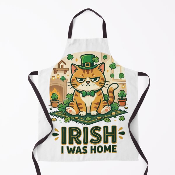 Item preview, Irish I Was Home – Funny Introvert St Patrick’s Day Cat Design designed and sold by MoodFit2026.