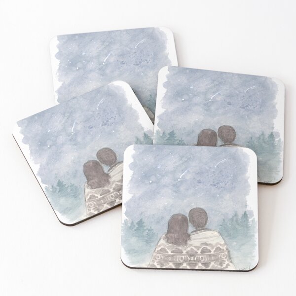 Item preview, Romantic Couple Stargazing: Make A Wish designed and sold by Brandy Woods.