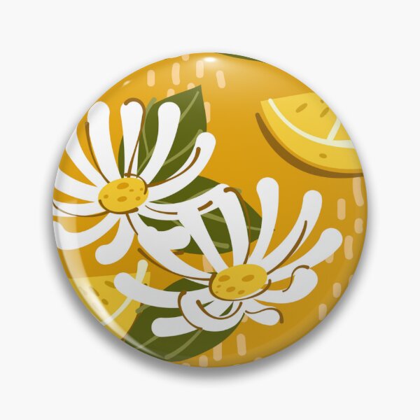 Item preview, Tropical White Blooms With Lemon Wedges designed and sold by AnimaliaStar.
