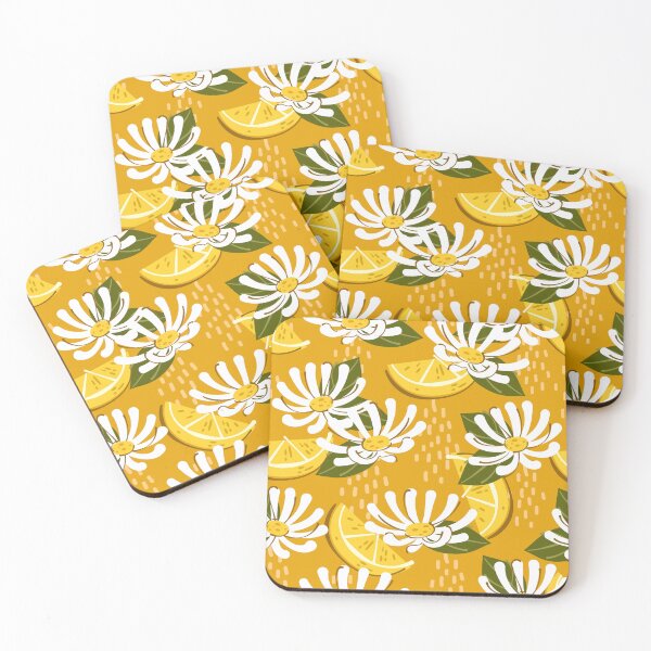 Item preview, Tropical White Blooms With Lemon Wedges designed and sold by AnimaliaStar.