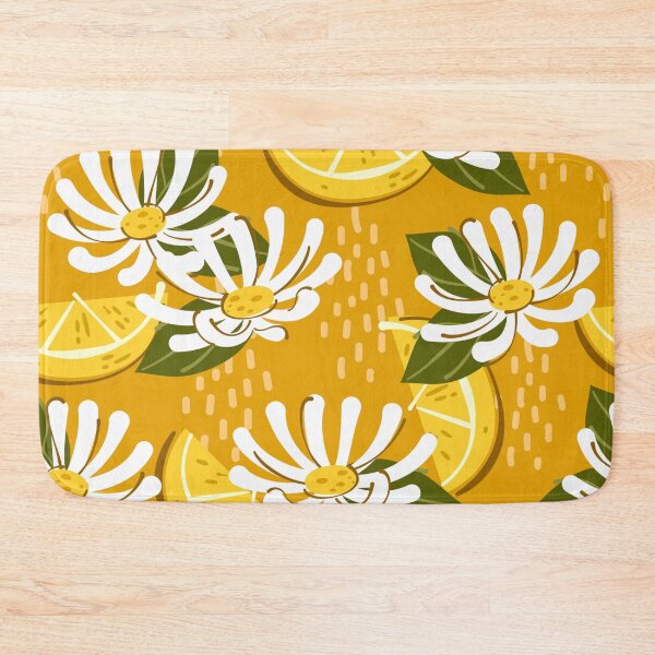 Item preview, Tropical White Blooms With Lemon Wedges designed and sold by AnimaliaStar.