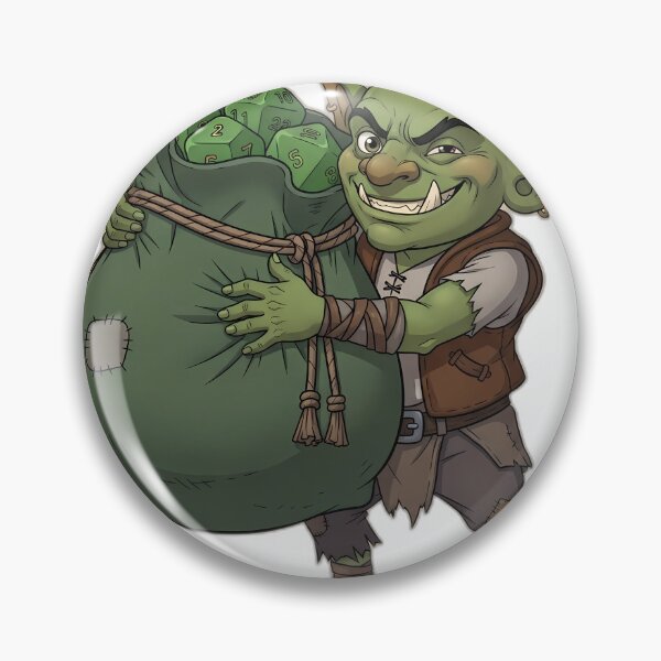 Item preview, Sneaky Dice Goblin Hugging Oversized Green Dice Bag designed and sold by pumsquare.