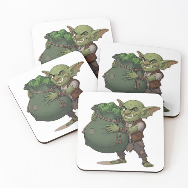 Item preview, Sneaky Dice Goblin Hugging Oversized Green Dice Bag designed and sold by pumsquare.