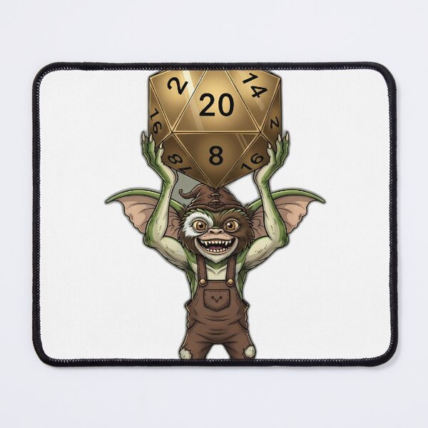 Item preview, Happy Dice Gremlin Holding Giant Twenty Sided Die designed and sold by pumsquare.