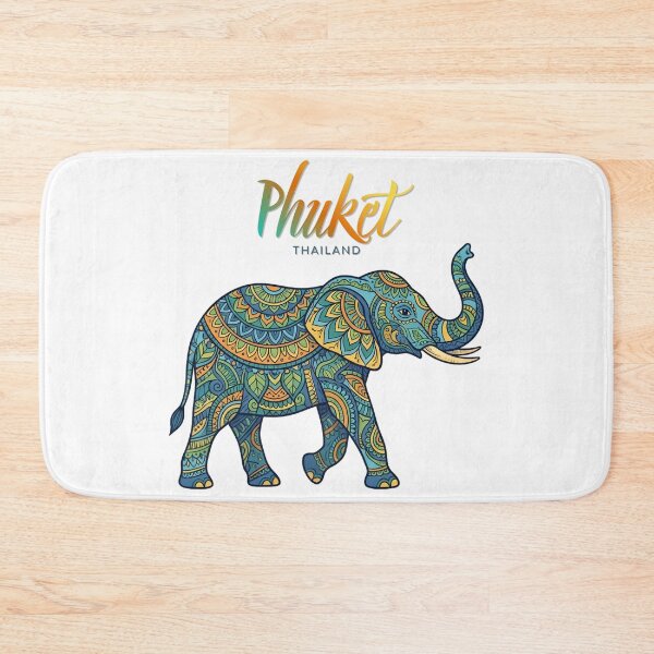 Item preview, Phuket Thailand Elephant Mandala – Colorful Tropical Travel Design designed and sold by ArcticFoxStudio.