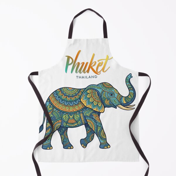Item preview, Phuket Thailand Elephant Mandala – Colorful Tropical Travel Design designed and sold by ArcticFoxStudio.