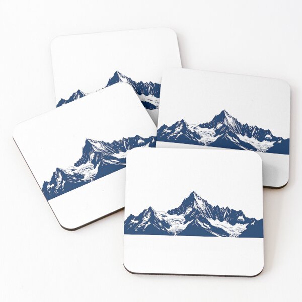 Item preview, Minimalist Alpine Mountain Silhouette Small Logo Print designed and sold by Savoie & Co.