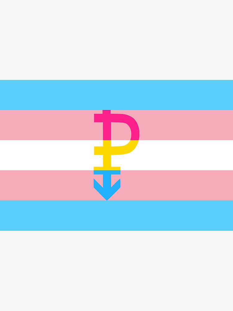 Pan Trans Flag Sticker For Sale By Wbcmac2000 Redbubble