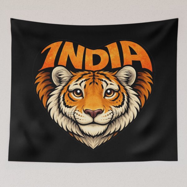Item preview, India - Tiger Heart Shape designed and sold by Myra365Art.