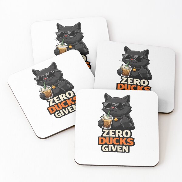 Item preview, Funny Cool Cat Zero Ducks Given Meme Design designed and sold by Shopchid.
