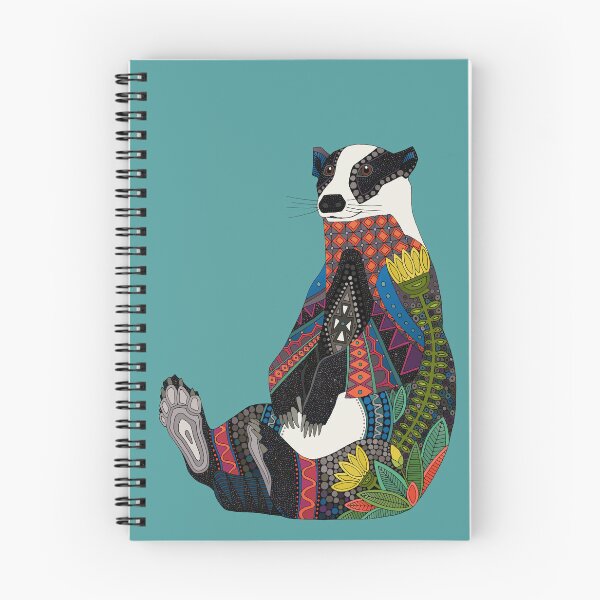 Item preview, badger turquoise designed and sold by scrummy.