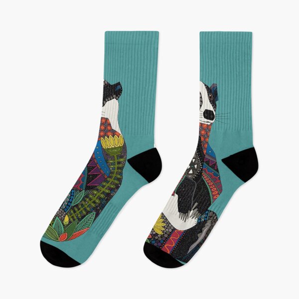 Item preview, badger turquoise designed and sold by scrummy.