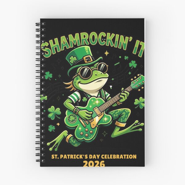 Item preview, Shamrockin’ It Frog – Funny St Patrick’s Day Guitar Meme Design designed and sold by MoodFit2026.