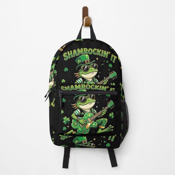 Item preview, Shamrockin’ It Frog – Funny St Patrick’s Day Guitar Meme Design designed and sold by MoodFit2026.