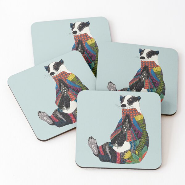 Item preview, badger celadon blue designed and sold by scrummy.