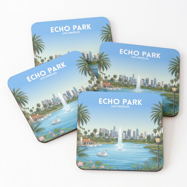 Item preview, Echo Park Los Angeles - United States - Travel Art designed and sold by Marciolini.