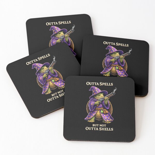 Item preview, Outta Spells But Not Outta Shells Turtle Wizard – Funny RPG Meme designed and sold by VibeOffline Studio.