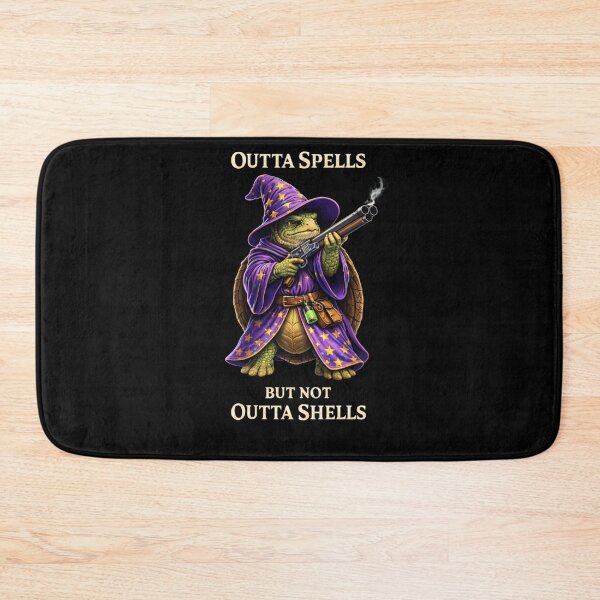 Item preview, Outta Spells But Not Outta Shells Turtle Wizard – Funny RPG Meme designed and sold by VibeOffline Studio.