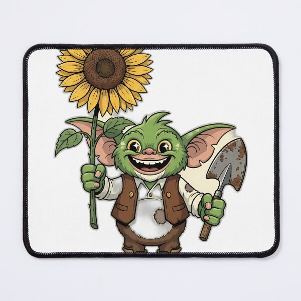 Item preview, Cheerful Bloom Gremlin with Giant Sunflower designed and sold by pumsquare.