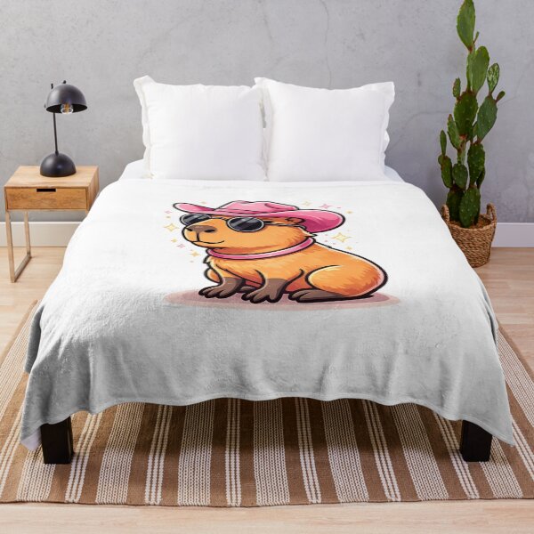 Item preview, Cool Capybara Pink Cowboy designed and sold by DariaOltes.