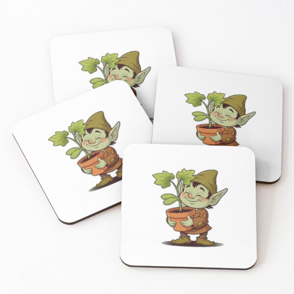 Item preview, Backyard Plant Lover Goblin with Pumpkin Sprout Pot designed and sold by pumsquare.