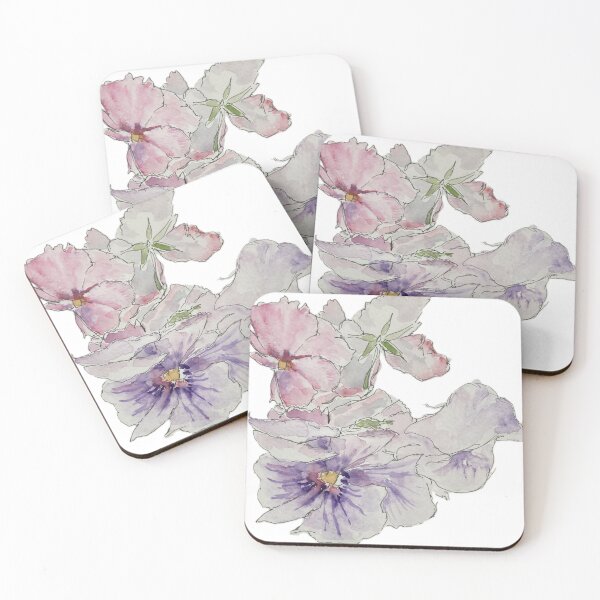 Item preview, Pansies from the garden in watercolour  designed and sold by Robert Petcher Art.