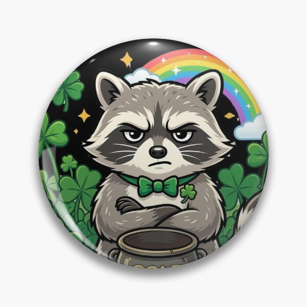 Item preview, Zero Luck Given Raccoon – Funny Sarcastic St Patrick’s Day Design designed and sold by MoodFit2026.