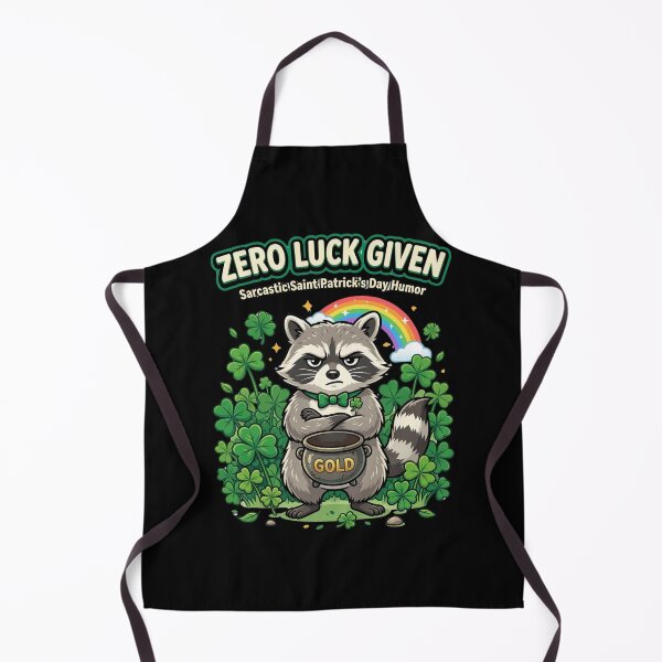 Item preview, Zero Luck Given Raccoon – Funny Sarcastic St Patrick’s Day Design designed and sold by MoodFit2026.