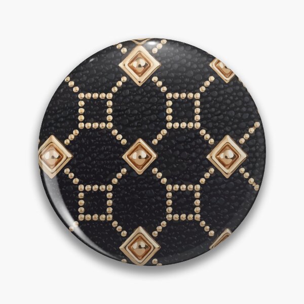 Item preview, Luxury Gold Studded Geometric Pattern on Black designed and sold by RidaSalArt.