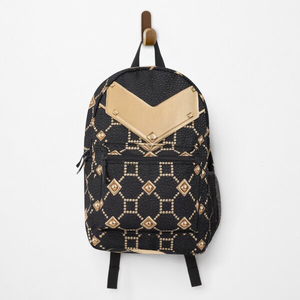 Item preview, Luxury Gold Studded Geometric Pattern on Black designed and sold by RidaSalArt.