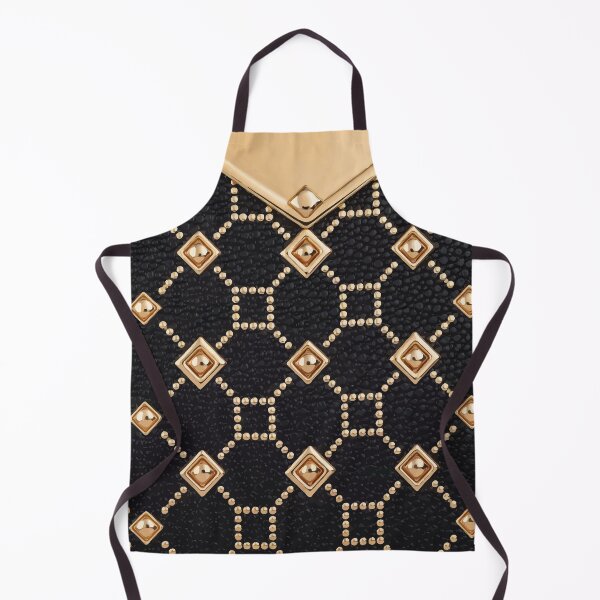 Item preview, Luxury Gold Studded Geometric Pattern on Black designed and sold by RidaSalArt.