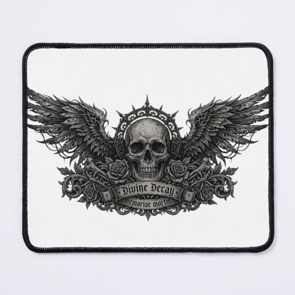 Item preview, Divine Decay - Angelic Wings & Gothic Skull Art designed and sold by j0mj0ma.