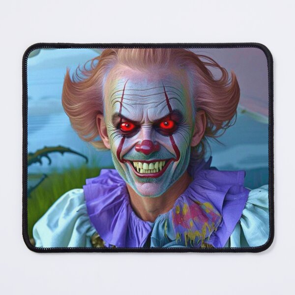 Item preview, Creepy Clown with Red Eyes designed and sold by MercerImages.