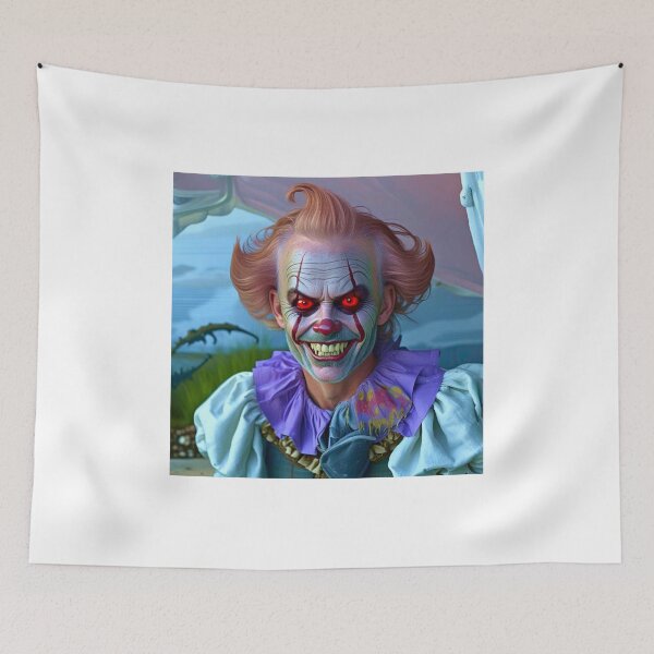 Item preview, Creepy Clown with Red Eyes designed and sold by MercerImages.
