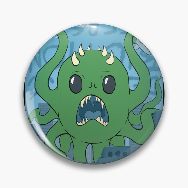 Item preview, Giant Baby Monster Attacks the City – Kaiju Creature Art, Funny Horror Print 01.1A designed and sold by RipeRambutanArt.