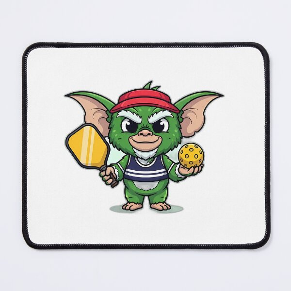 Item preview, Cute Pickleball Gremlin with Yellow Paddle designed and sold by pumsquare.
