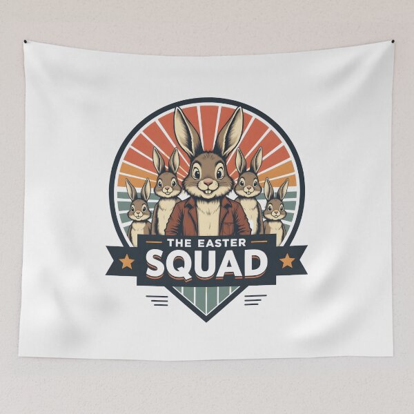 Item preview, Easter Bunny Squad Shirt – Retro Spring Bunny Team Design designed and sold by relso.
