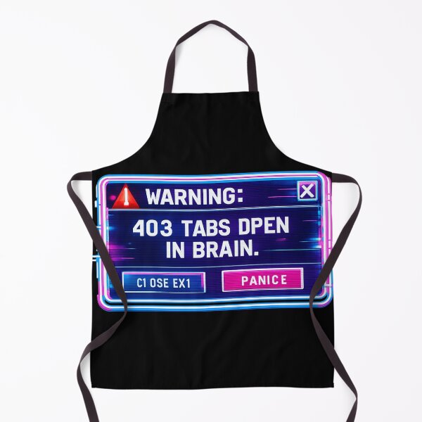 Item preview, 403 Tabs Open Brain Cyberpunk Glitch Neurodivergent designed and sold by Retro Mood Co.