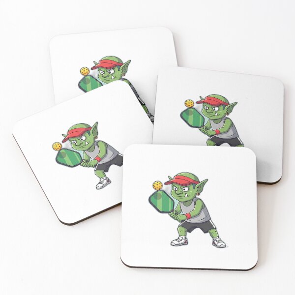 Item preview, Competitive Pickleball Goblin in Red Visor designed and sold by pumsquare.