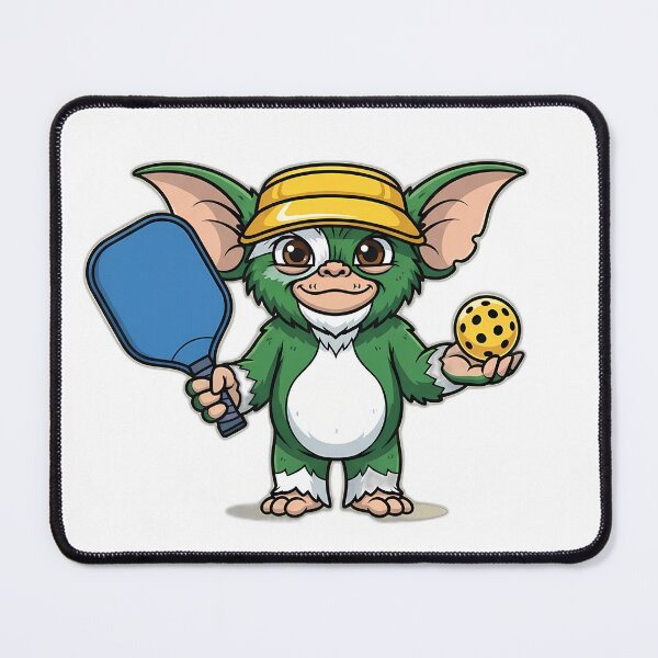 Item preview, Cute Pickleball Gremlin in Yellow Visor designed and sold by pumsquare.