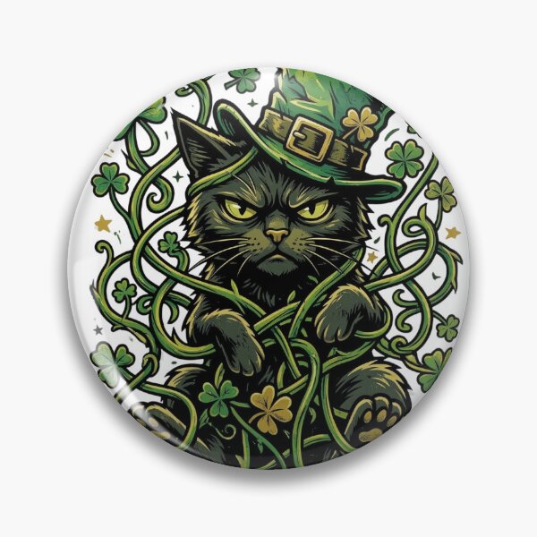 Item preview, Lucky-ish Black Cat – Funny Sarcastic St Patrick’s Day Design designed and sold by MoodFit2026.