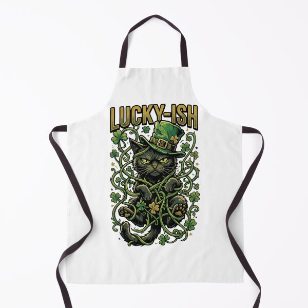 Item preview, Lucky-ish Black Cat – Funny Sarcastic St Patrick’s Day Design designed and sold by MoodFit2026.