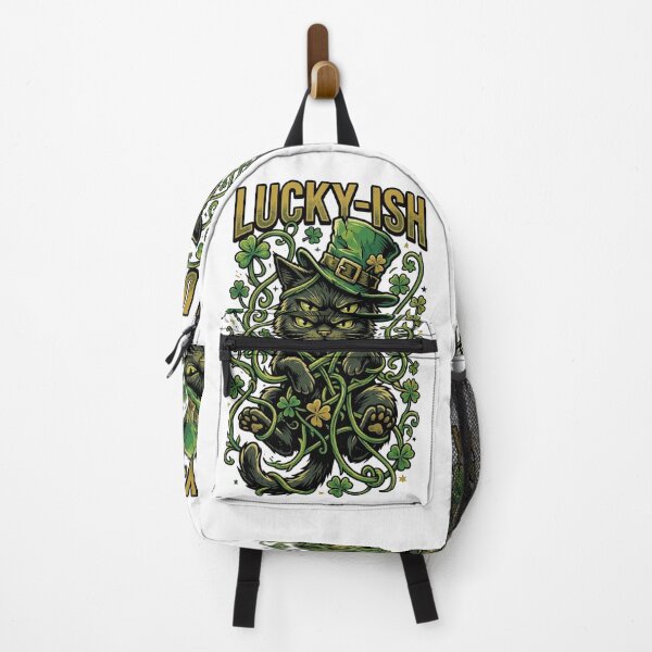 Item preview, Lucky-ish Black Cat – Funny Sarcastic St Patrick’s Day Design designed and sold by MoodFit2026.