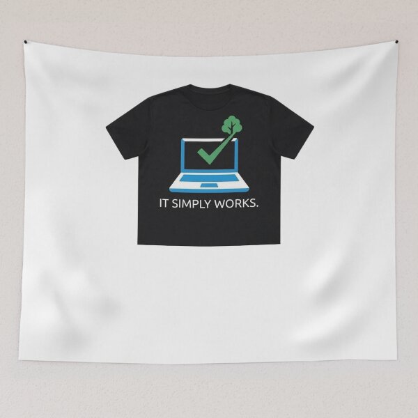 Item preview, It Simply Works Minimalist Tech Quote designed and sold by MatthewFana.