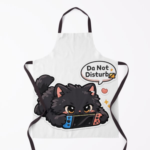 Item preview, Do Not Disturb Gaming Black Cat Nintendo Switch Cozy designed and sold by Retro Mood Co.