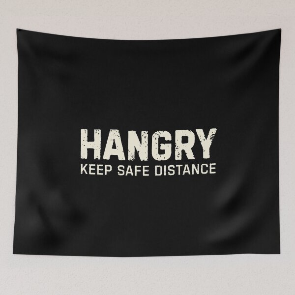 Item preview, Hangry Keep Safe Distance Sarcastic Introvert designed and sold by DemureArtsy.
