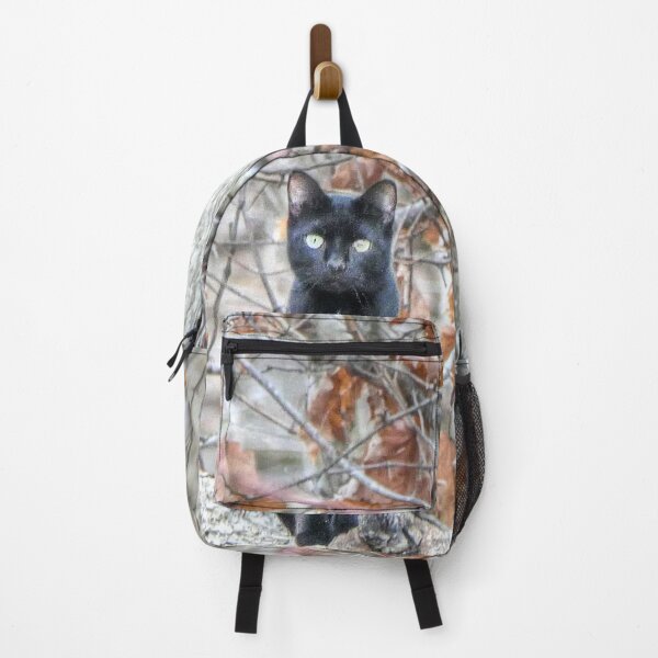 Item preview, Black Cat Sitting Outdoors designed and sold by Frankie Cat Photography.
