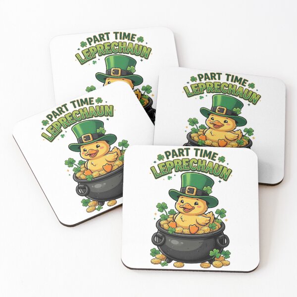 Item preview, Part Time Leprechaun Duck – Cute Funny St Patrick’s Day Design designed and sold by MoodFit2026.