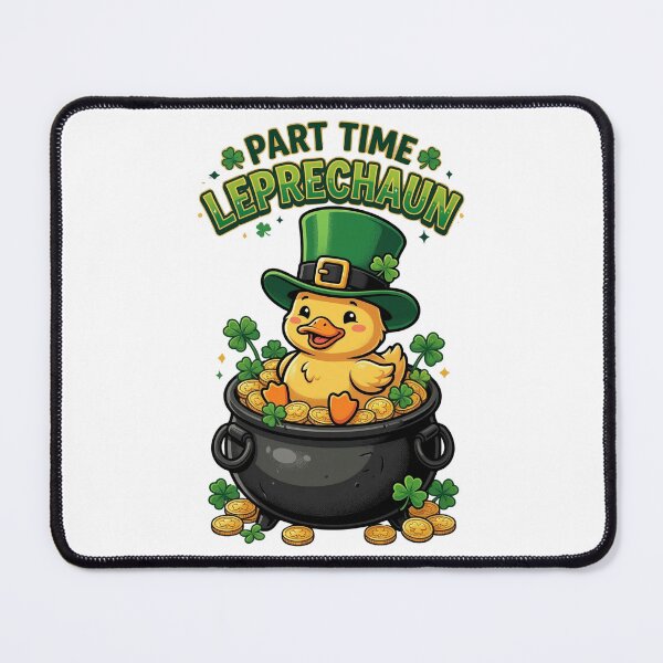 Item preview, Part Time Leprechaun Duck – Cute Funny St Patrick’s Day Design designed and sold by MoodFit2026.
